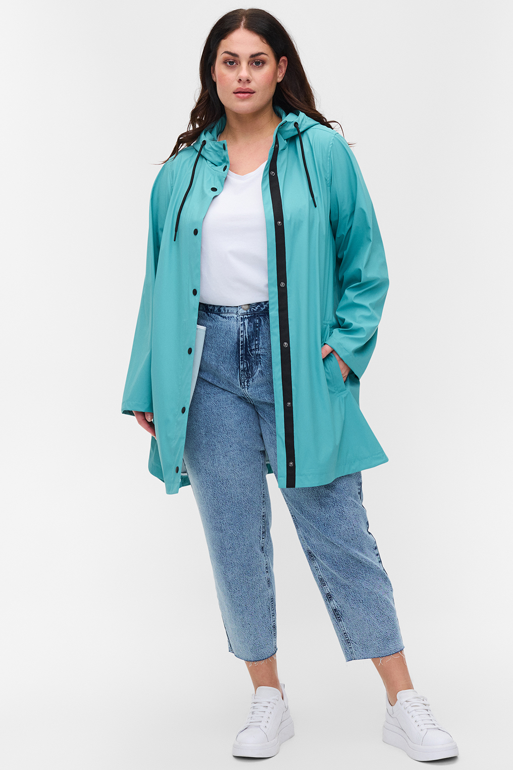 Zizzi jas RAINY regenjas parka model Zizzi jas RAINY regenjas parka model