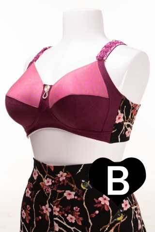 Disismi Bordeaux BH zonder beugels S | B72456roze/B95&nbsp;