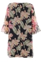 Studio jurk Hedda voile bloem print | S244818blac/flowS=42/44&nbsp;