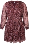 ZHENZI jurk Barb voile print | 200477AUBEM=46-48&nbsp;