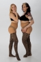 Knitted Leopard Curvy Stretch Panty | 31280047blac/nude44-46(XL)&nbsp;