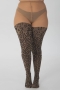 Knitted Leopard Curvy Stretch Panty | 31280047blac/nude44-46(XL)&nbsp;