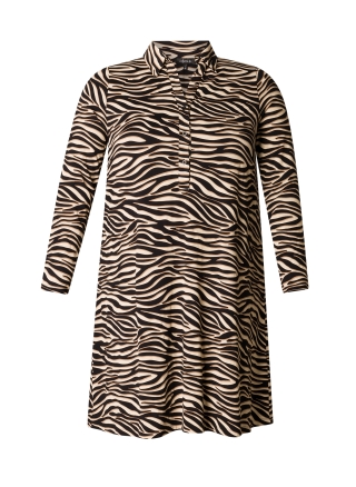 COLLETTA jurk zebraprint | 900041213302(50)&nbsp;