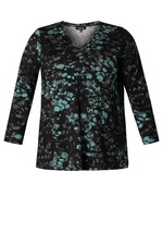 COLLETTA shirt V hals print