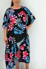 Luna Serena jurk kaftan rode bloem